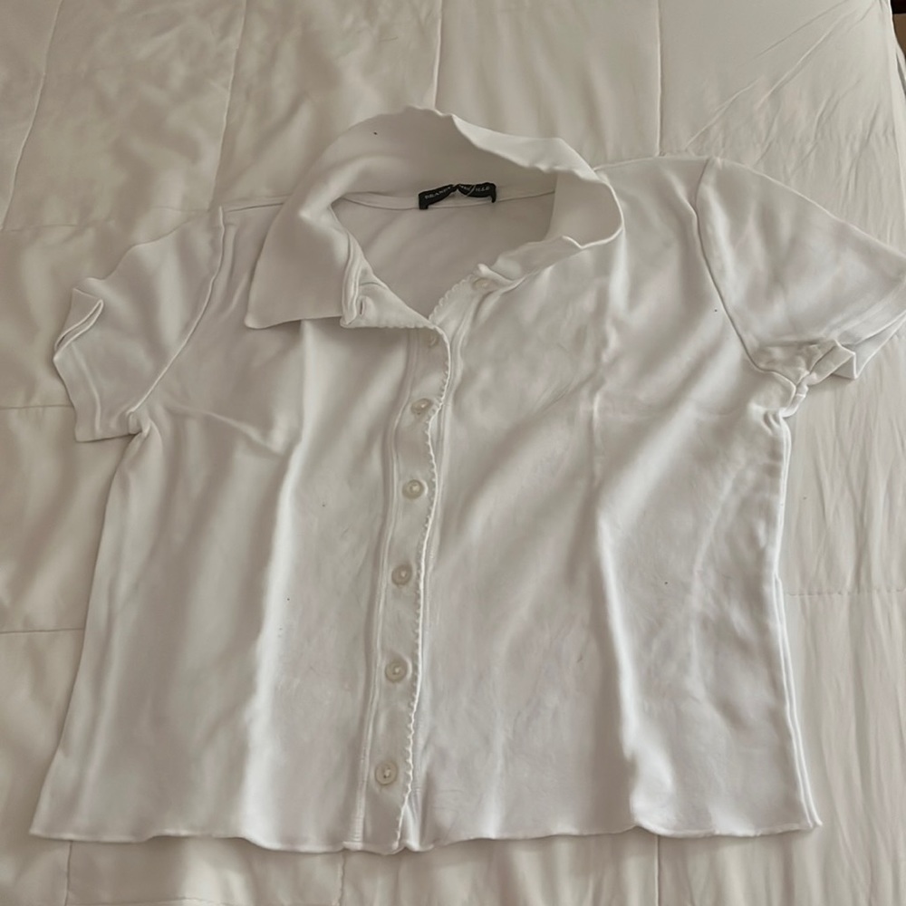 Brandy melville cropped polo shirt